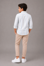 Boys' Fresh Striped Button-Down Shirt - Image 4