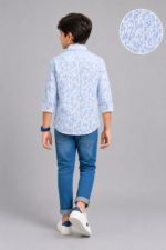 Boys' Arctic Bloom Print Long Sleeve Button-Up Shirt - Image 3