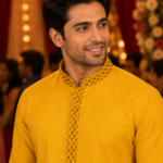 Sun-Kissed Mustard Embroidered Men's Kurta for Festive Occasions