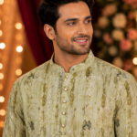 Sage Green Printed Ethnic Kurta for Men | Festive Traditional Wear