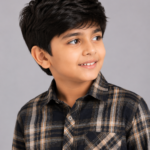 Boys' Classic Plaid Long-Sleeve Button-Down Shirt