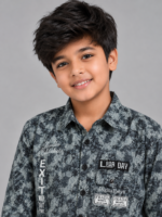 Boys Urban Graphic Print Button-Down Shirt - Image 3