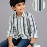 Boys' Riviera Stripe Casual Button-Down Shirt