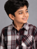 Boys' Stylish Maroon & Grey Plaid Button-Down Shirt - Image 2