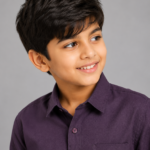 Boys' Dapper Plum Casual Shirt