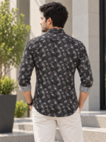 Midnight Flora Slim-Fit Printed Long Sleeve Shirt - Image 4