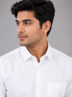 Essential Men's Crisp White Everyday Formal Shirt - Image 3