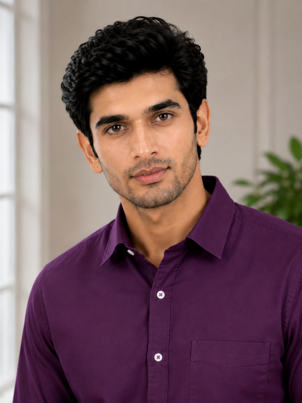 Royal Purple Men's Signature Button-Down Shirt - Image 3