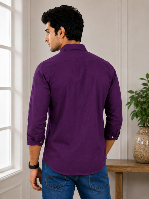 Royal Purple Men's Signature Button-Down Shirt - Image 2