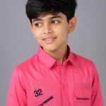 Boys' Vibrant Pink Graphic Utility Shirt