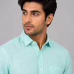 Men's Premium Mint Green Textured Cotton Shirt
